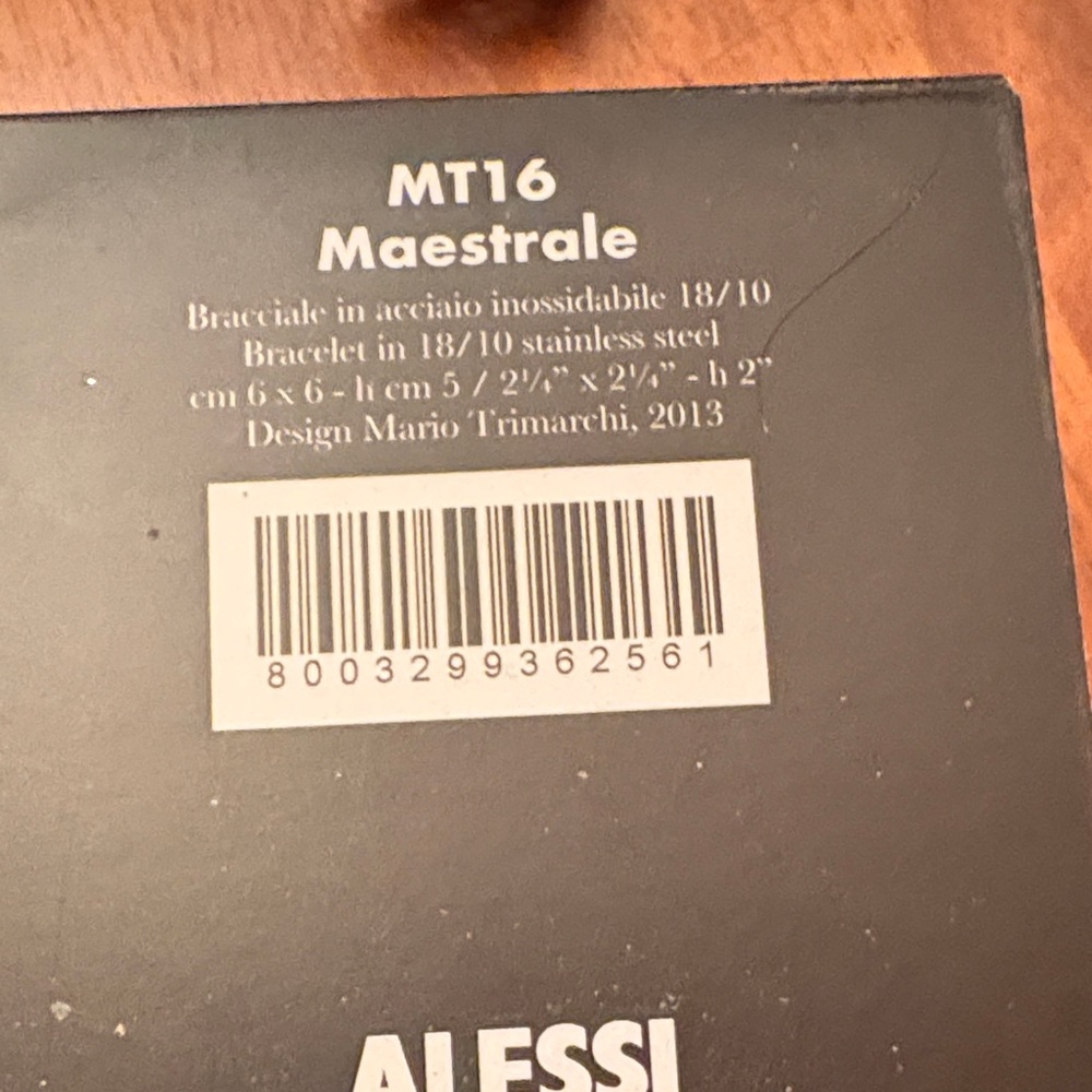 Alessi Silver Rectangular Modern Bracelet - Picture 7 of 8